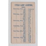 Cigarette card, The Casket Tobacco & Cigarette Co Ltd, Manchester, Cyclists' Lighting Up Table, type