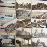 Postcards, UK, mixed topographical selection of approx. 290 cards with many churches, RPs inc.