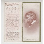 Cigarette card, Martins, Carlyle Series, Folder, type card 'Thomas Carlyle' (gd) (1)