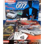 Model cars, Carrera Slot Cars, two boxed 007 James Bond 1:43 scale Slot Racing Systems, Die