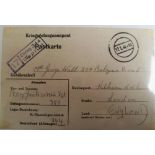 Postal History, Germany, WW2 prisoner of war mail, various camps inc. Oflag VIIA Murnau Obbay,