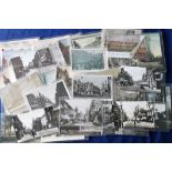 Postcards, Reading, lot inc. both RPs (16) and printed (26), showing town centre views, Huntley &