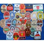 Beer labels, a mixed selection of 32 different labels (3 with contents), various shapes, sizes and