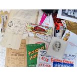 Ephemera, an interesting collection of mixed ephemera dating from the mid 19th to the mid 20thC to