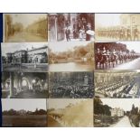 Postcards, Berkshire, 37 cards, mostly RPs, inc. 1st Life Guards parade Windsor, Calcot Park (