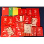 Football handbooks, Arsenal FC a complete run of Arsenal Official Handbooks, 1947/48 - 1981/82,