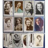Postcards, Cinema, selection of approx. 150 cards of female cinema stars inc. Loretta Young, Jean