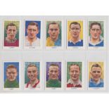 Cigarette cards, Hills, two sets, Famous Footballers (coloured, Archer back, 50 cards) and Famous