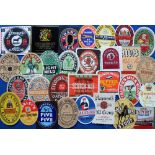 Beer labels, a mixed selection of 30 different labels (one with contents) various shapes, sizes