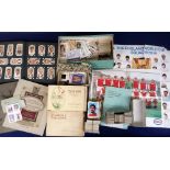 Cigarette & trade cards, a large accumulation of cards in 2 vintage corner-mount albums, loose and