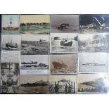 Postcards, Sussex disasters, inc. lifeboats (7), lightship, pier disasters (2), shipwrecks (2),