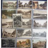 Postcards, Surrey, a collection of approx 85 cards, RP's and printed, inc. Purley (7, noted Tram