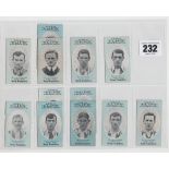 Cigarette cards, Cope's, Noted Footballers (Clip's, 282 Subjects), Sheffield United, 9 different