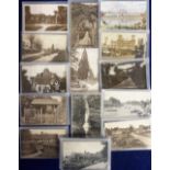 Postcards, Surrey, a collection of approx. 90 cards, RP's and printed, various locations inc.