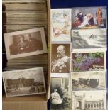 Postcards, Thematic mixture, Edwardian actresses, greetings, artist drawn, comic, used & unused,