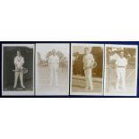 Postcards, Tennis, 4 postcards issued by Trim of players c. 1920s, H.W. Austin, G.R. Sherwell, Conde