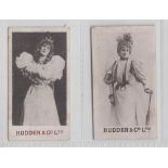 Cigarette cards, Hudden's, Beauties 'HUMPS' (Orange backs), ref H222, two cards, picture nos 7 &