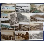 Postcards, Wales, a collection of 90+ cards, vintage period through to 1950's, mainly printed inc.