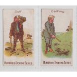 Trade cards, Edmondson's, Humorous Sporting Series, two type cards, 'Golf' & 'Golfing', scarce (
