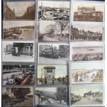 Postcards, Scotland a mixed selection of 150 cards, RP's (60) & printed (90) including towns,