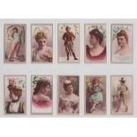 Cigarette cards, ATC, Beauties - Flowers inset (set, 25 cards) (mostly gd/vg)