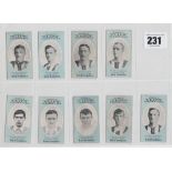 Cigarette cards, Cope's, Noted Footballers (Clip's, 282 Subjects), Newcastle United, 9 different
