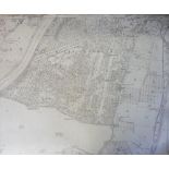 Ephemera, Maps and Atlas, 4 x rolled Ordnance Survey maps of Kew Gardens and surrounding areas,