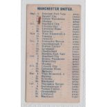 Cigarette card, Football, The Casket Tobacco & Cigarette Co Ltd, Manchester, Football Fixture