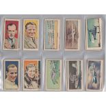 Cigarette & trade cards, Aviation, 4 sets, BAT, International Air Liners, (50 cards, vg), Hill's,