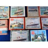 Wooden Jigsaws, most shipping related featuring The Queen Elizabeth, Mauretania, Arcadia, Oriana,