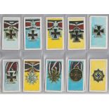 Cigarette & trade cards, 2 sets, Oliver, German Orders & Decorations (50 cards, vg/ex) & Gerard,