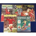 Football stickers, 5 complete albums, FKS, Soccer Stars in Action 1969/70, Wonderful World of Soccer