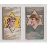 Cigarette cards, Salmon & Gluckstein, Star Girls (Red back), two type cards. ref H30, pictures nos 2