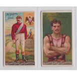 Cigarette cards, USA, Goodwin, Champions, 2 cards, Horseracing, McLaughlin, Jockey (no printers