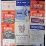 Football programmes, collection of 11 reserve match programmes all for the 1950s., inc. Burnley v.