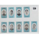 Cigarette cards, Cope's, Noted Footballers (Clip's, 500 Subjects), Manchester City, 9 different