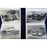 Photographs, Transport, Crich Tramway Museum, an album containing approx. 70 postcard-sized b/w