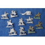 Tobacco issue, United Kingdom Tobacco Co, Soldiers, (metal) 10 different types, 3 hand-coloured (one
