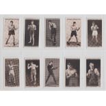 Cigarette cards, Ogden's, Pugilists in Action (set, 50 cards) (gd/vg)