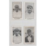 Trade cards, Bunsen Confectionery, Famous Figures, four cricket cards, all Australians, no 119 A.