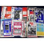 Football programmes, collection of approx. 100, 1960's, match programmes covering all divisions,