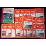 Football programmes, Arsenal FC, set of 22 home League programmes, 1953/54, including Aston Villa