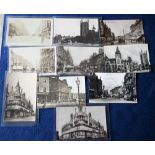 Postcards, Reading topographical, 10 RPs showing good street scenes inc. Broad Street (3), King St.,