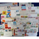 Postal History, First Day Covers, worldwide selection from 1930s onwards inc. USA First Flights,