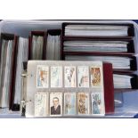 Cigarette & trade cards, a large collection of sets, part-sets and odds contained in 9 modern