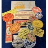 Candle Labels 1880-1910 to include Balmoral candles for carriage lamps, Price's Timed Safety Bedroom
