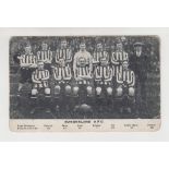 Postcard, Football, Sunderland FC, printed card showing teamgroup from 1914/15 season, published