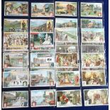 Trade cards, Liebig, collection of six scarce Dutch language issue sets, S1042 Interesting Places