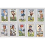 Cigarette cards, Churchman's, Sporting Celebrities (set, 50 cards) (vg)