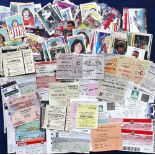 Football tickets & trade cards, selection of approx 100 match tickets, 1960's onwards including